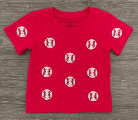 Sequin Baseball Tee