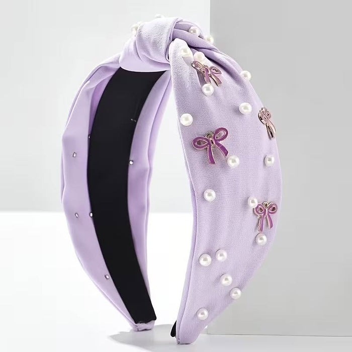 Bow Themed Pearl Headband