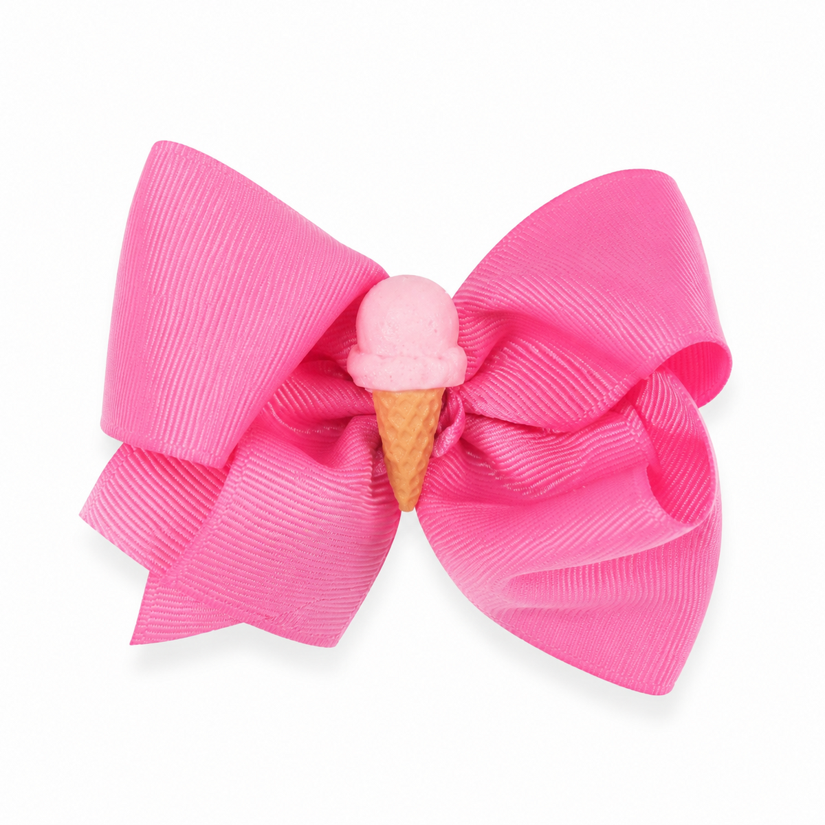 Ice Cream Cone Hair Bows – Single or Pigtail Pair