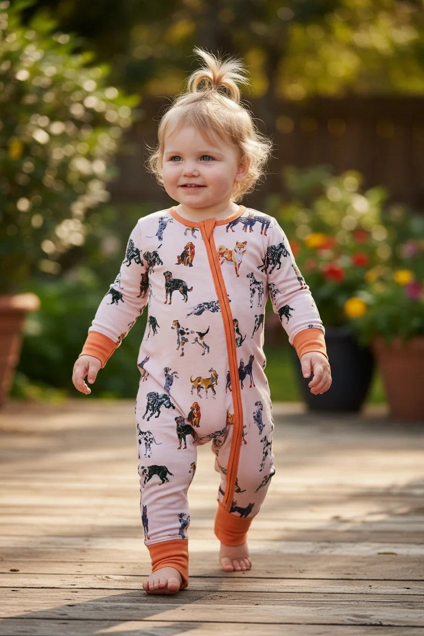Matching Sibling Doggie Themed PJ's – Preorder