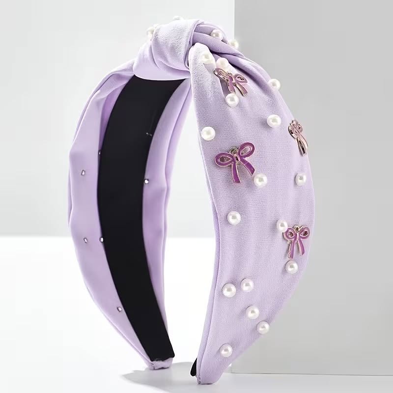 Bow Themed Pearl Headband