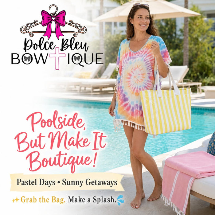 Ladies Tie Dye Swim Coverup