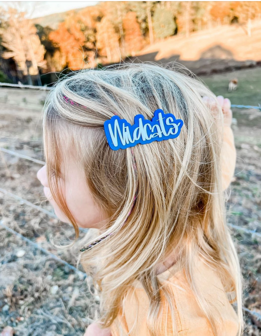 Custom, Personalized School Team or Mascot Hairclips