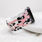 Pink Cow Print Watch Band