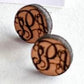 Personalized, Custom Monogram stud earrings